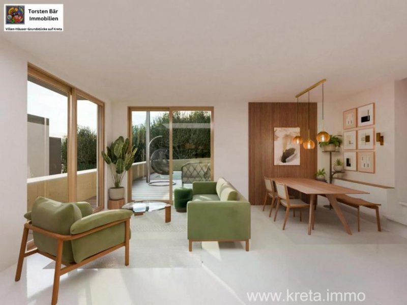 Klima Kreta, Klima Zwei moderne, komplett möblierte Villen 90 m²  Wfl Ein Zuhause für neue Geschichten Haus kaufen